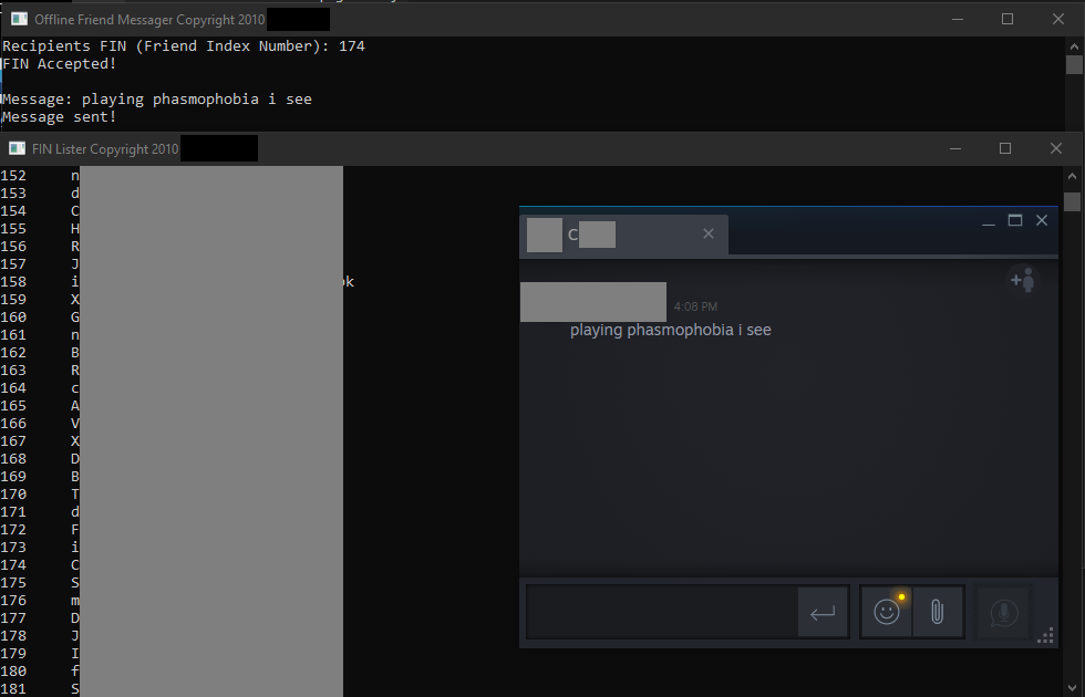 offline friend messenger