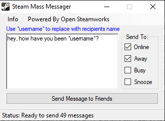mass messenger gui